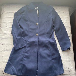 Order Plus Women's Long Blue Coat